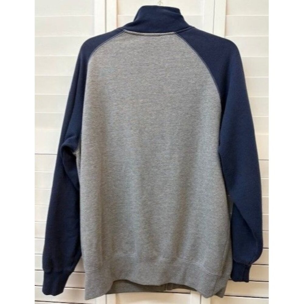 NFL Team Apparel Patriots Full-Zip Jacket Navy & Gray Mens‎ Size L - Picture 2 of 5